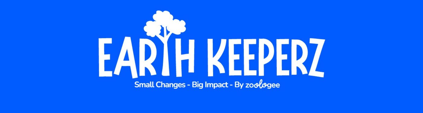 The Earth Keeperz logotype with the line small changes, big impact, by Zoologee
