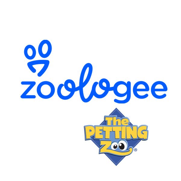 The Zoologee wordmark above the Petting Zoo crest
