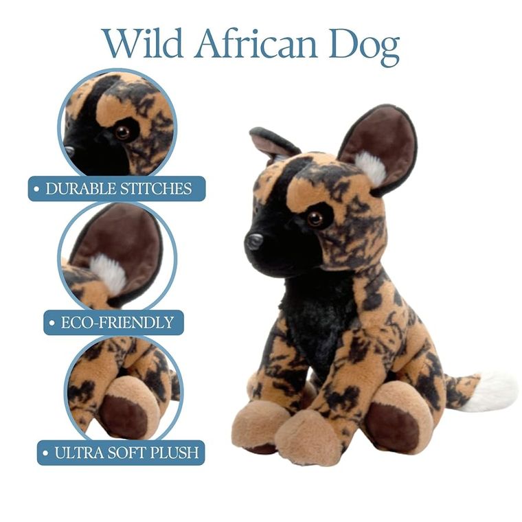African Wild Dog Stuffed Animal, Wild Onez by Zoologee, view 3
