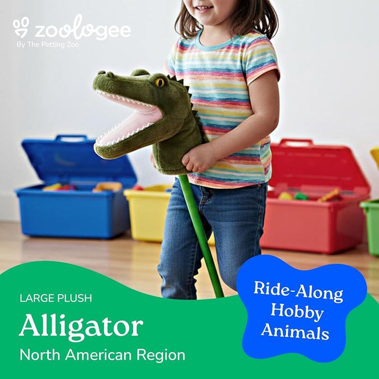 Alligator Stuffed Animal Plushie by Zoologee, view 2