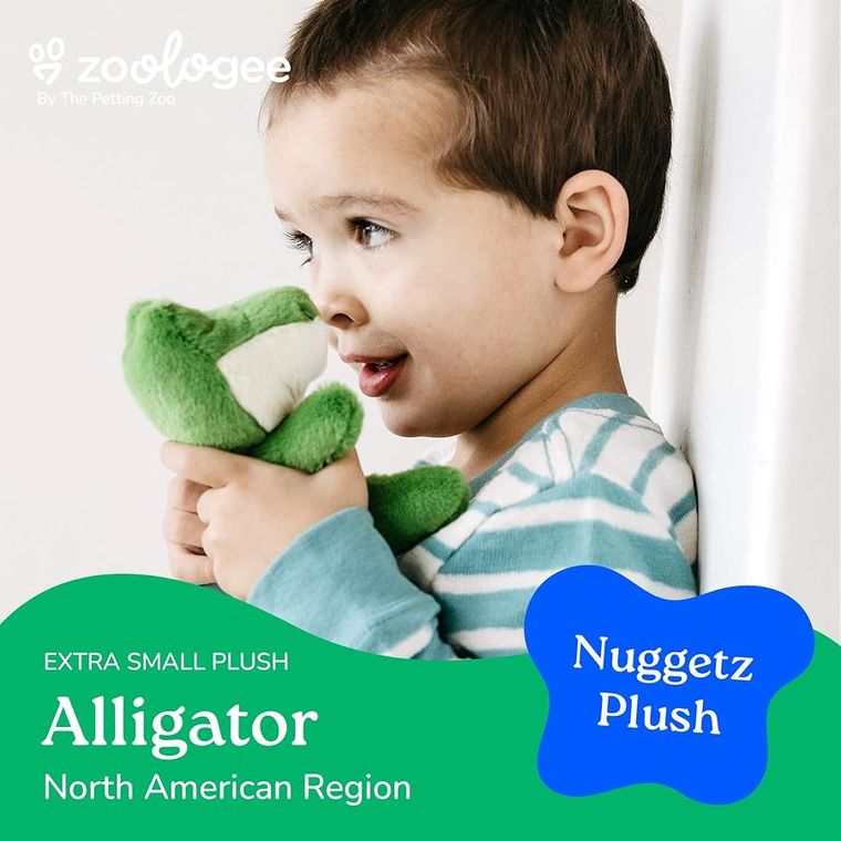 Alligator Stuffed Animal Plushie, Nuggetz by Zoologee, view 3