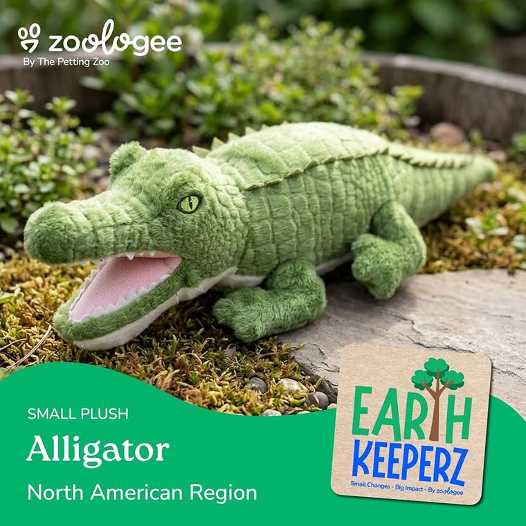 Alligator Stuffed Animal Plushie by Zoologee, view 3