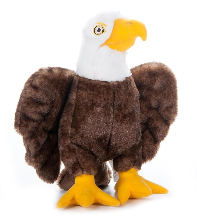 Bald Eagle Stuffed Animal Plushie by Zoologee, view 2
