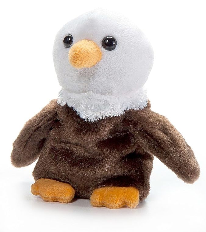 Bald Eagle Stuffed Animal Plush, Nuggetz by Zoologee, view 2