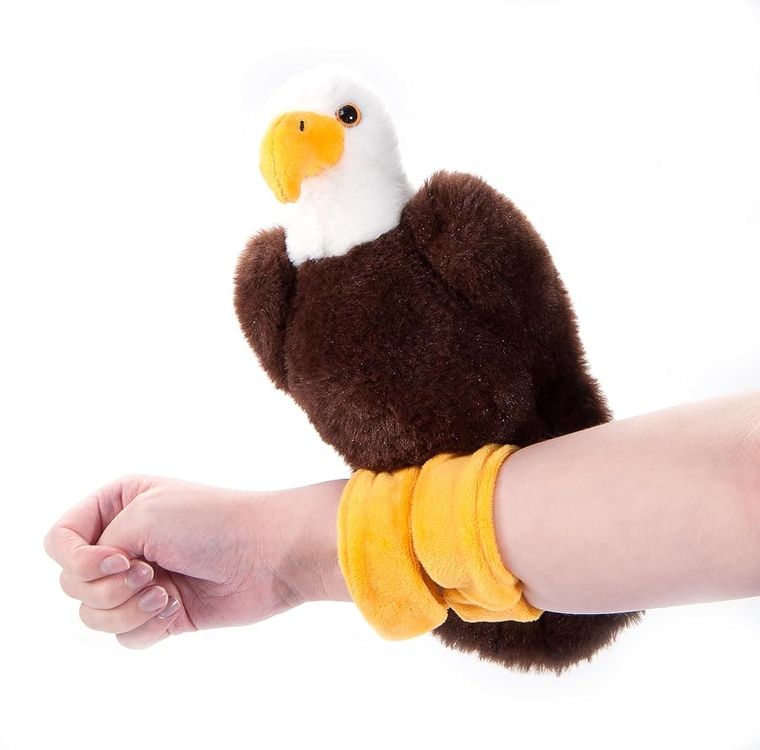 Bald Eagle Slap Bracelet Stuffed Animal by Zoologee, view 2