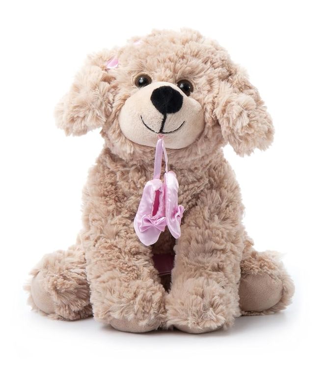 Ballerina Scruffy Dog Stuffed Animal, Dance Gifts by Zoologee, view 3
