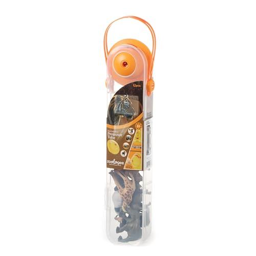 Barnyard Zoo Animal Projector Tube Figurines by Zoologee
