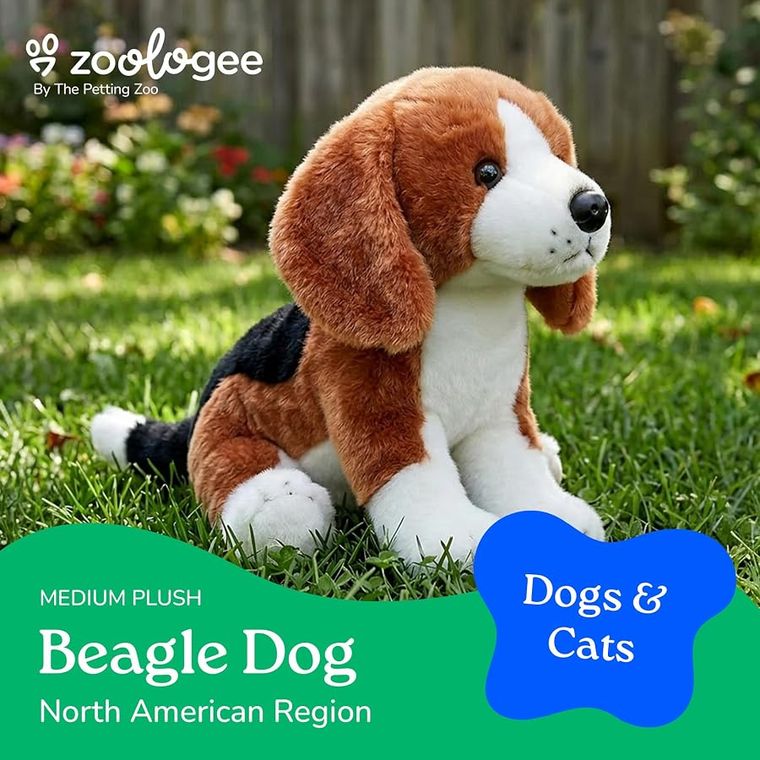 Beagle Dog Stuffed Animal Plushie by Zoologee, view 3