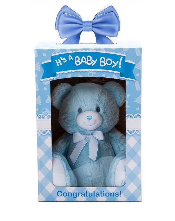 Bently Teddy Bear Stuffed Animal, It's a Boy Blue by Zoologee, view 2