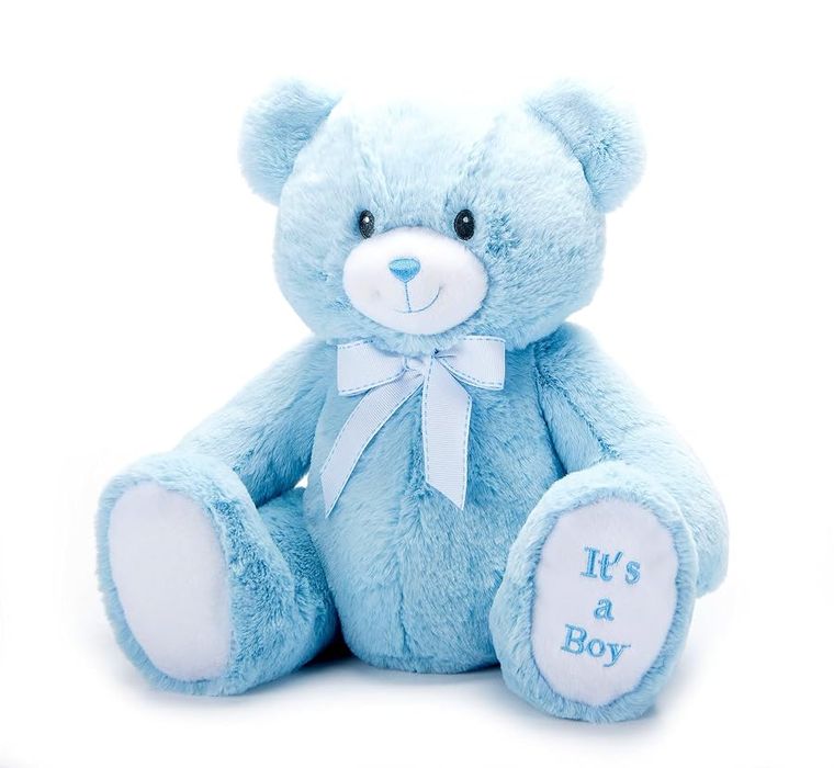 Bently Teddy Bear Stuffed Animal, It's a Boy Blue by Zoologee, view 3