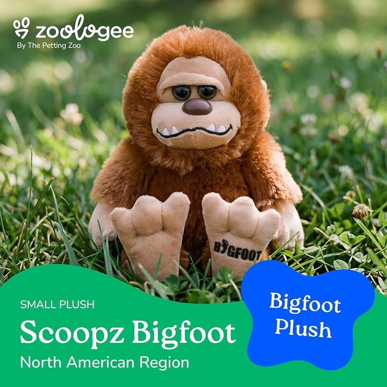 Bigfoot Stuffed Animal Plushie, Scoopz by Zoologee, view 3