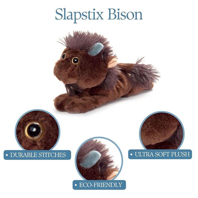 Bison Slap Bracelet Stuffed Animal by Zoologee, view 3