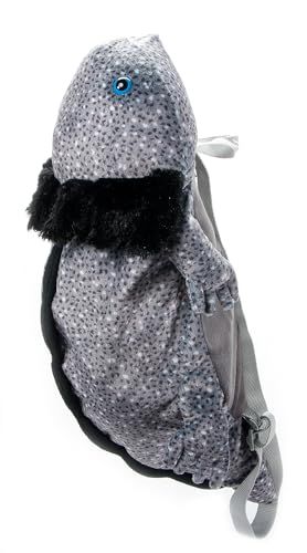 Black Axolotl Plush Backpack Stuffed Animal by Zoologee