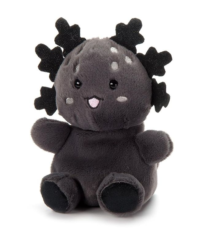 Black Axolotl Stuffed Animal, Nuggetz by Zoologee, view 2