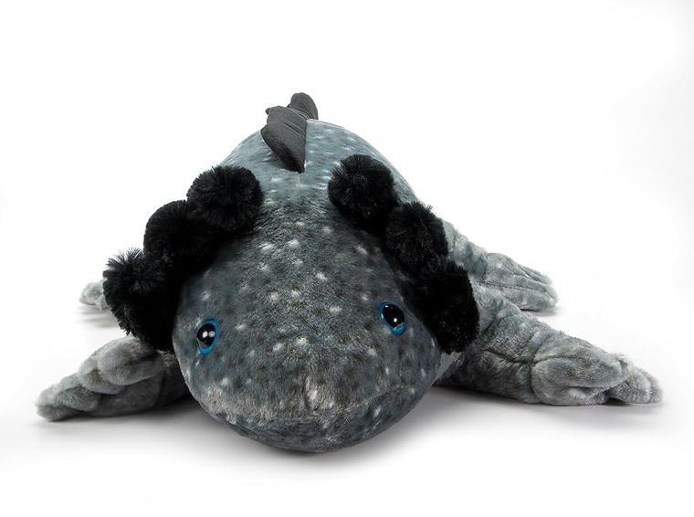 Black Axolotl Stuffed Animal, Wild Onez by Zoologee