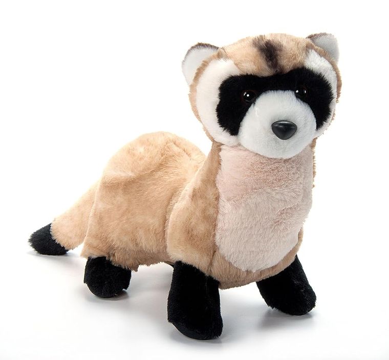 Black-Footed Ferret Stuffed Animal Plush, Wild Onez by Zoologee, view 2
