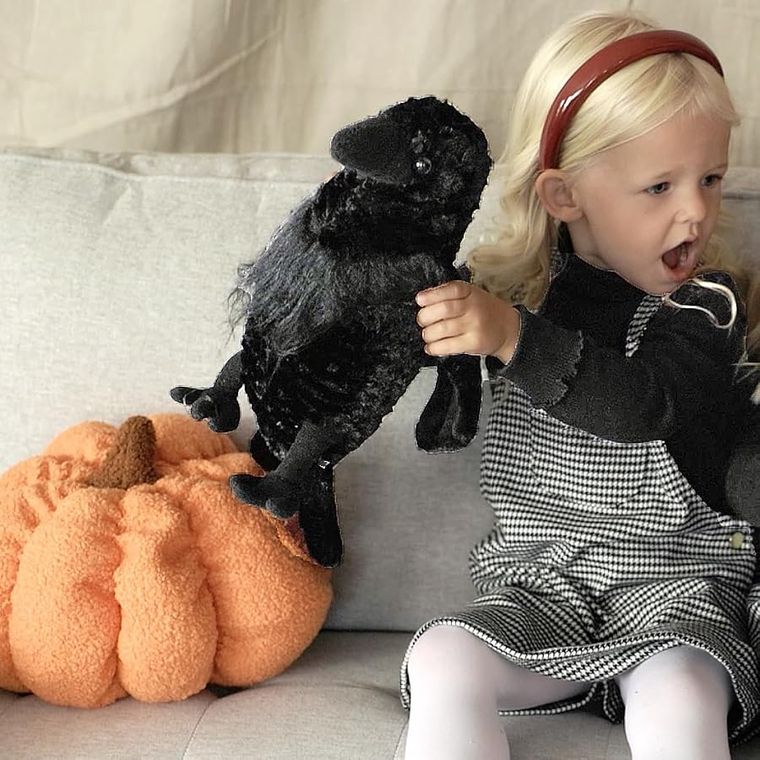 Black Raven Stuffed Animal, Wild Onez by Zoologee, view 3