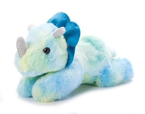Blue Dinosaur Triceratops Stuffed Animal, Scoopz by Zoologee