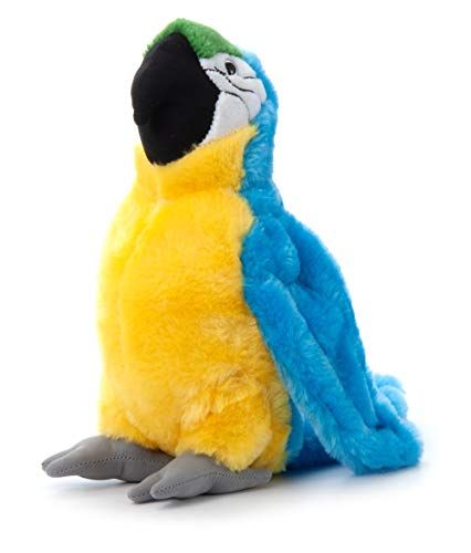Blue Parrot Macaw Stuffed Animal Plushie, Wild Onez by Zoologee
