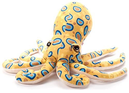 Blue Ring Octopus Stuffed Animal Plushie, Wild Onez by Zoologee