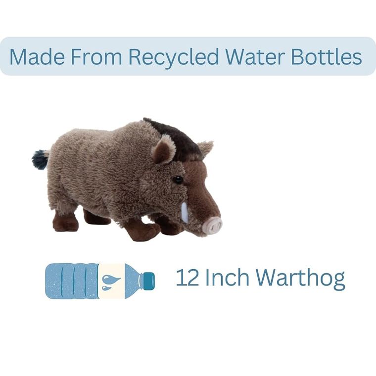 Boar Stuffed Animal Plushie, Wild Onez by Zoologee, view 3