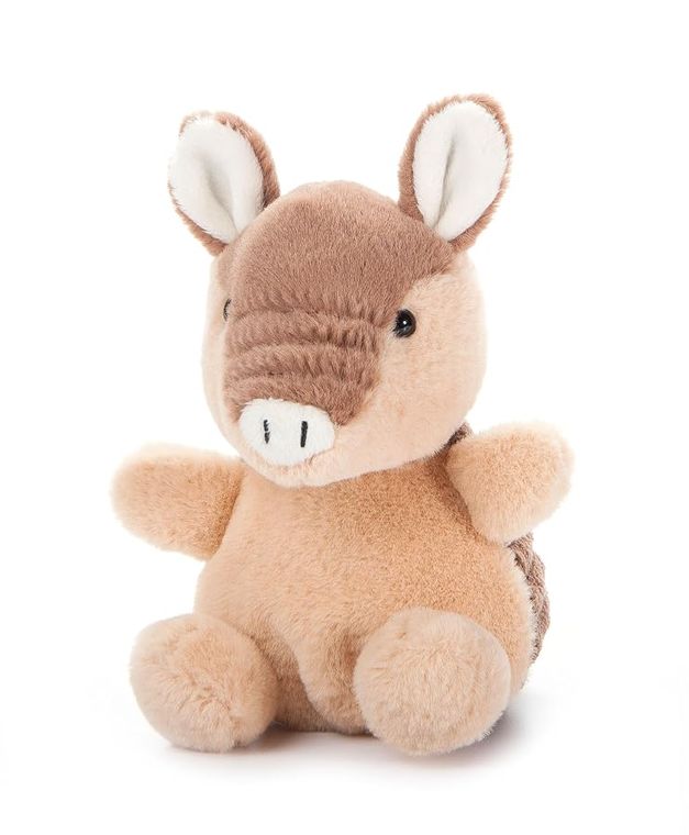 Brown Armadillo Stuffed Animal, Nuggetz by Zoologee, view 2