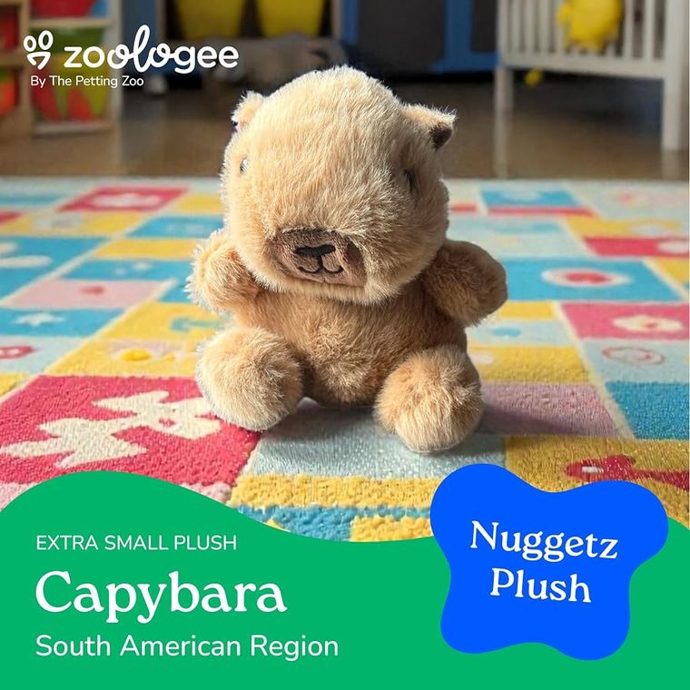 Brown Capybara Stuffed Animal, Nuggetz by Zoologee, view 3