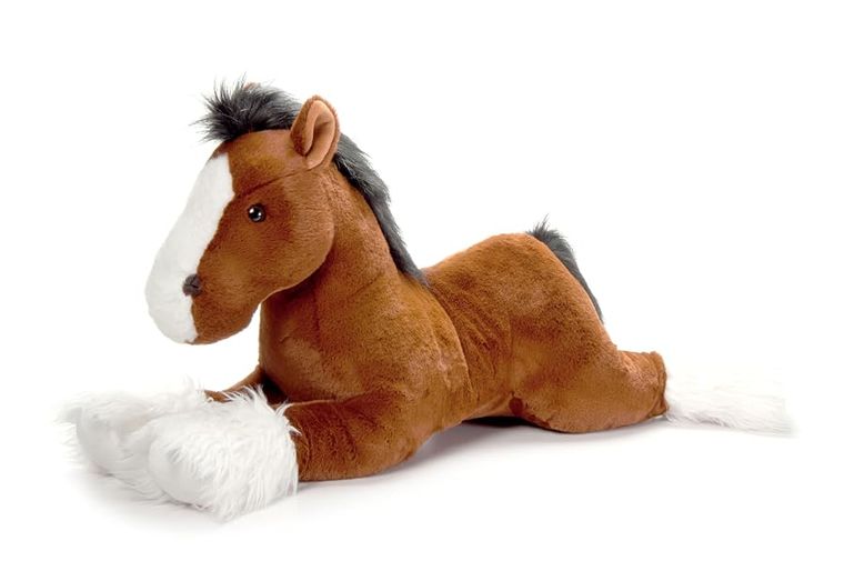 Brown Clydesdale Horse Stuffed Animal, Wild Onez by Zoologee, view 2