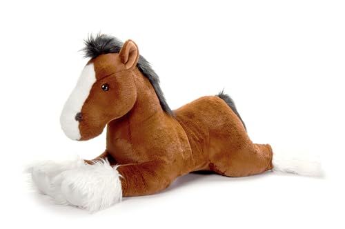 Brown Clydesdale Horse Stuffed Animal, Wild Onez by Zoologee