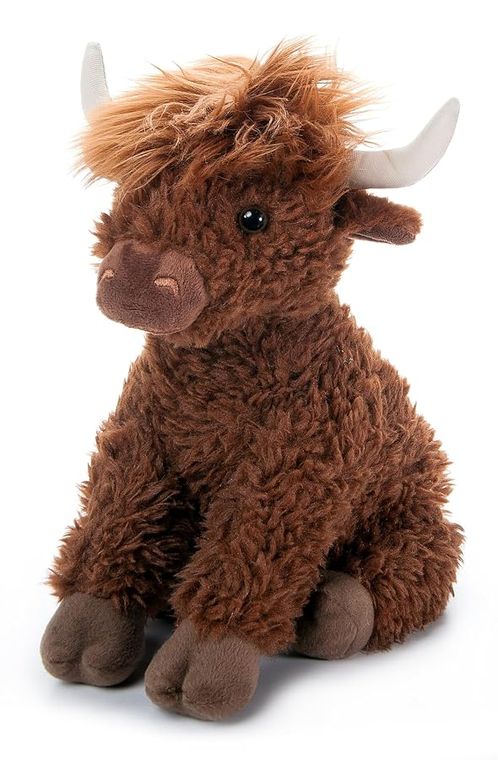 Brown Highland Cow Stuffed Animal Plushie, Wild Onez by Zoologee, view 2