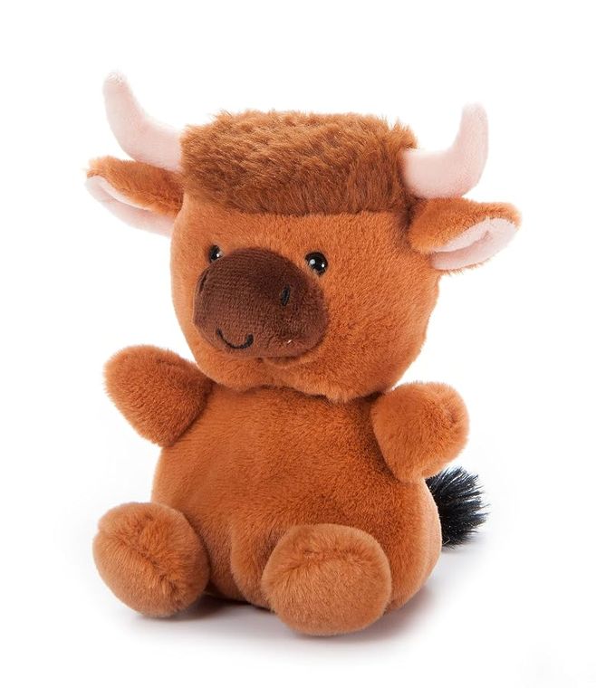 Brown Highland Cow Stuffed Animal Plushie, Wild Onez by Zoologee