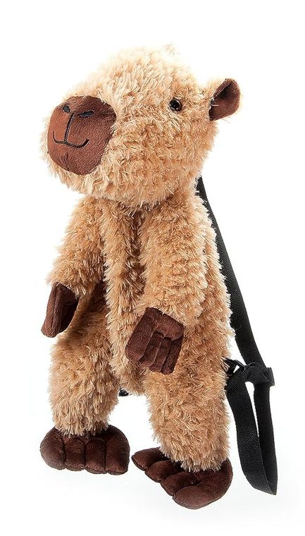 Capybara Plush Backpack Stuffed Animal by Zoologee, view 2