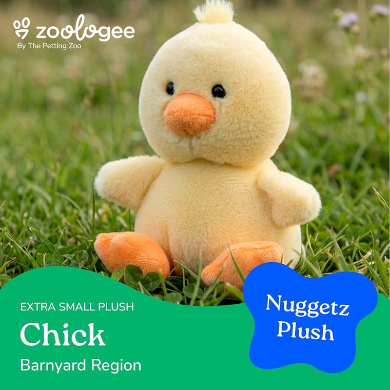 Chick Stuffed Animal Plushie, Nuggetz by Zoologee, view 3