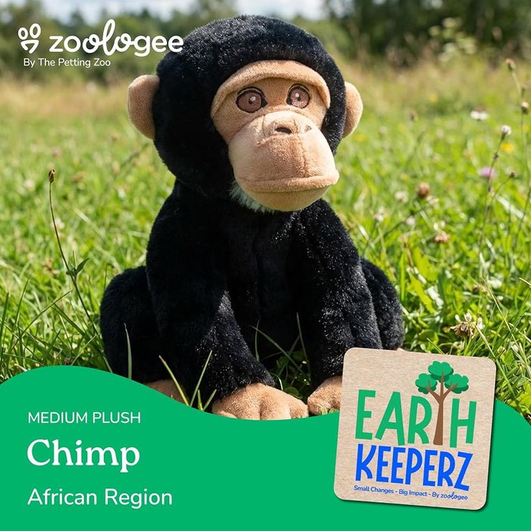 Chimp Stuffed Animal Plushie by Zoologee
