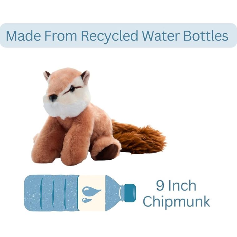 Chipmunk Stuffed Animal Plush, Wild Onez by Zoologee, view 3