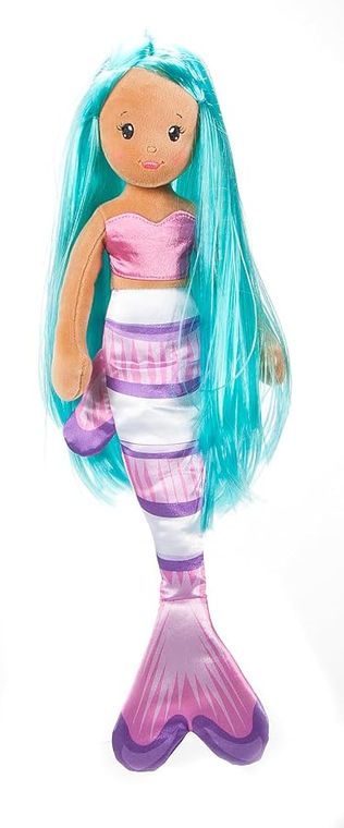 Clownfish Mermaid Stuffed Animal Plushie by Zoologee, view 2