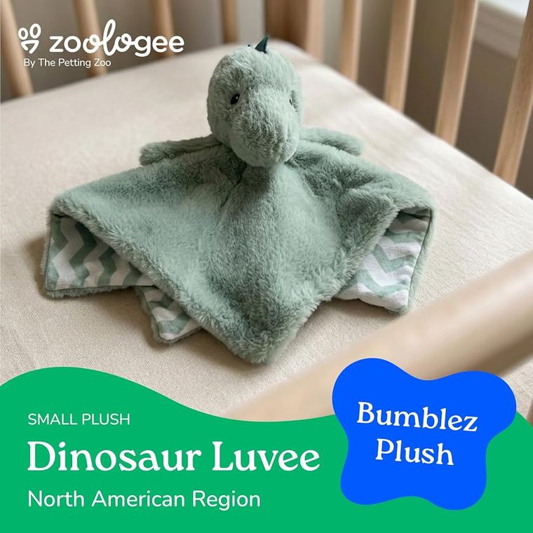 Dinosaur Blanket Stuffed Animal Plushie by Zoologee, view 3