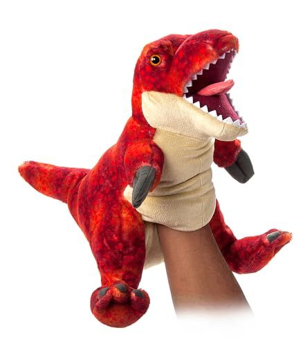 Dinosaur T-Rex Hand Puppet Stuffed Animal by Zoologee