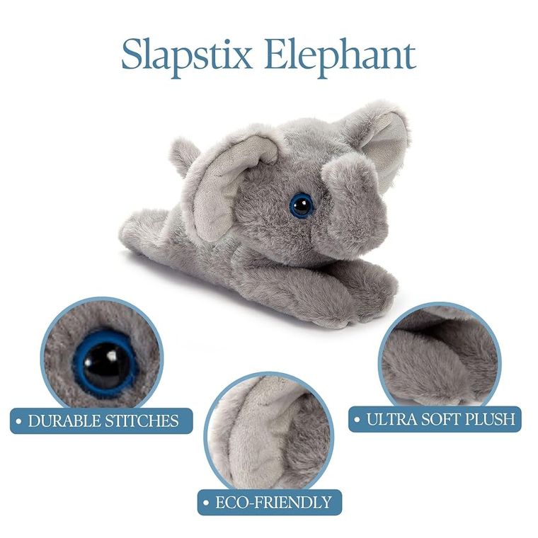Elephant Slap Bracelet Stuffed Animal by Zoologee, view 3