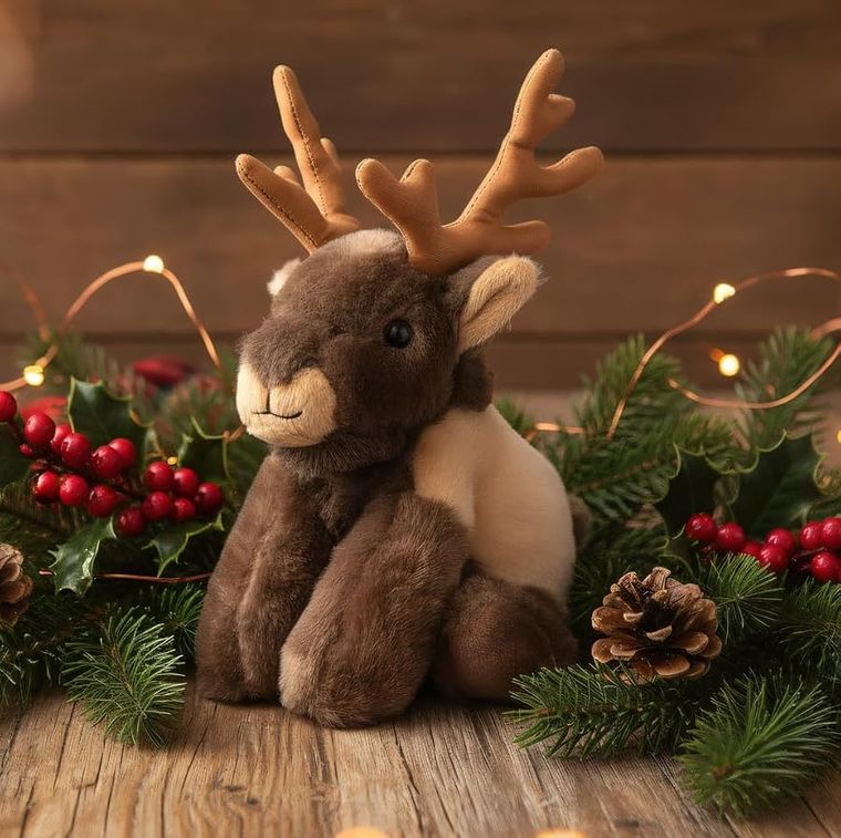 Elk Stuffed Animal Plushie, Wild Onez by Zoologee, view 3