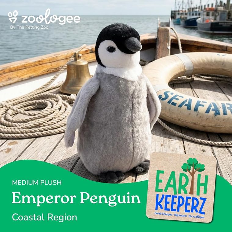 Emperor Penguin Chick Stuffed Animal by Zoologee, view 3