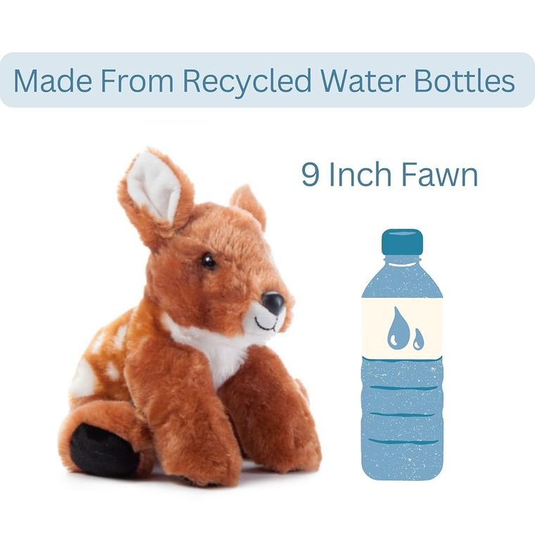 Fawn Stuffed Animal Plushie, Wild Onez by Zoologee, view 3