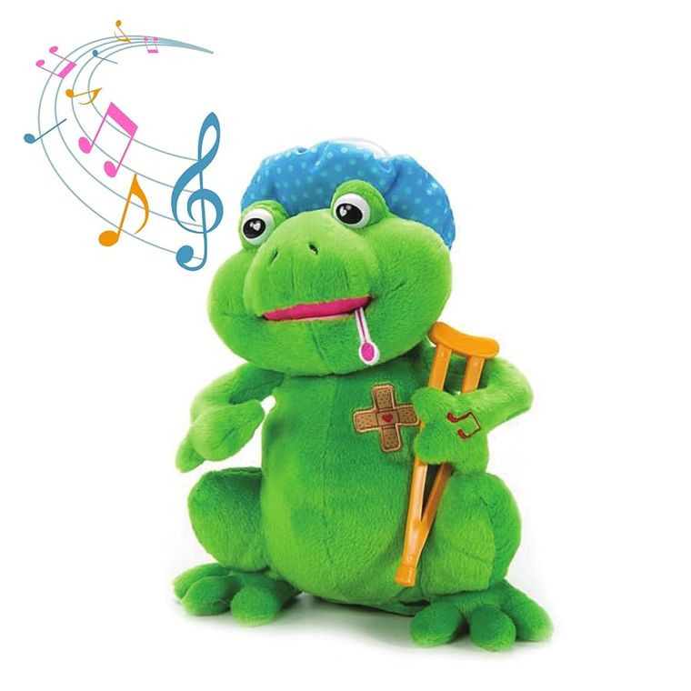 Feel Better Musical Frog Stuffed Animal by Zoologee, view 2