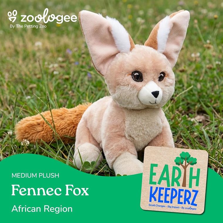 Fennec Fox Stuffed Animal Plushie by Zoologee, view 3