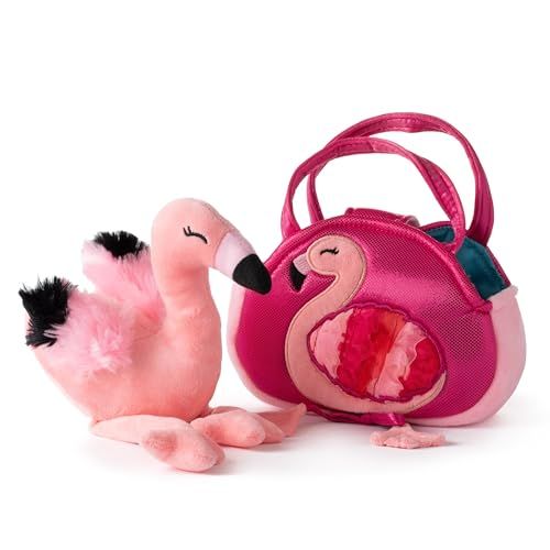 Flamingo Purse Plush Set Stuffed Animal by Zoologee