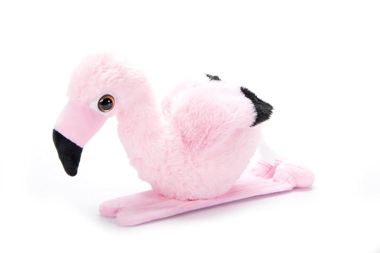 Flamingo Slap Bracelet Stuffed Animal by Zoologee, view 2