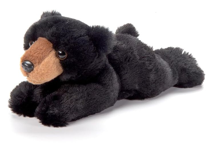 Floppy Black Bear Stuffed Animal Plushie by Zoologee, view 2