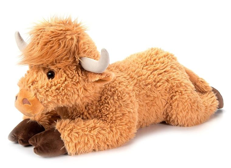 Floppy Highland Cow Stuffed Animal, Blonde by Zoologee, view 2
