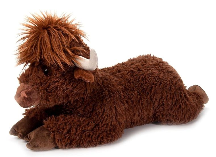 Floppy Highland Cow Stuffed Animal, Dark Brown by Zoologee, view 2