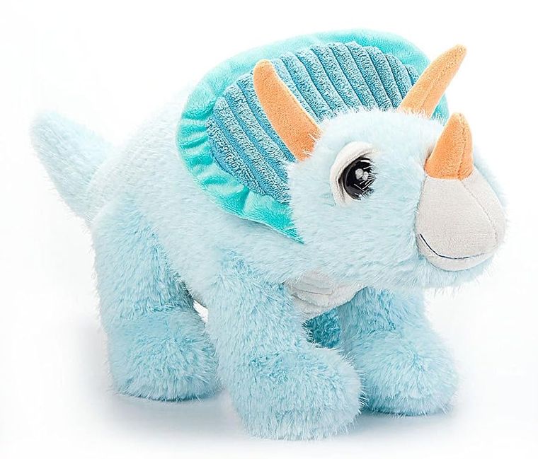 Fuzzlez Triceratops Stuffed Animal Plushie by Zoologee, view 2